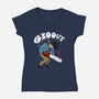 Ash Vs. The World-womens v-neck tee-vp021