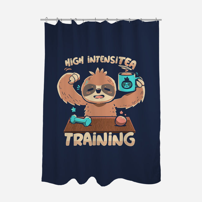 High Intensi-Tea Training-none polyester shower curtain-TechraNova