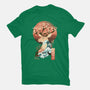 Sika Deer Landscape-womens fitted tee-dandingeroz