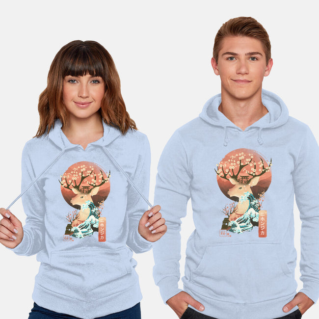 Sika Deer Landscape-unisex pullover sweatshirt-dandingeroz