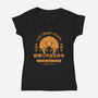 Dangerous Larva-womens v-neck tee-Alundrart