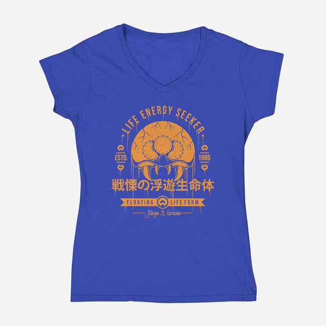 Dangerous Larva-womens v-neck tee-Alundrart
