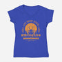 Dangerous Larva-womens v-neck tee-Alundrart