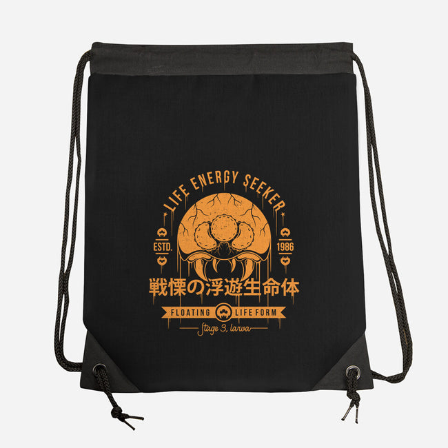 Dangerous Larva-none drawstring bag-Alundrart