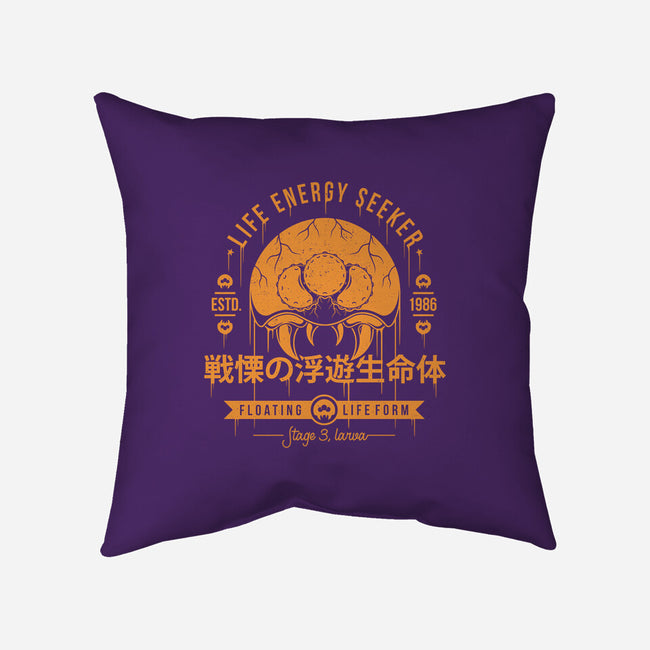 Dangerous Larva-none removable cover w insert throw pillow-Alundrart
