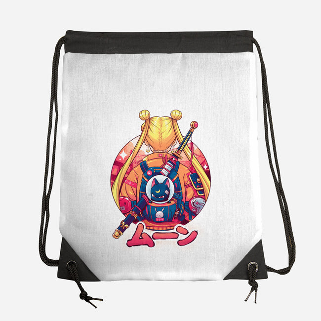 Winter Moon-none drawstring bag-Bruno Mota