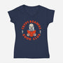 Crypt Readers-womens v-neck tee-Melonseta
