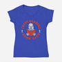 Crypt Readers-womens v-neck tee-Melonseta