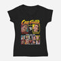 Cage Fighter-womens v-neck tee-Retro Review