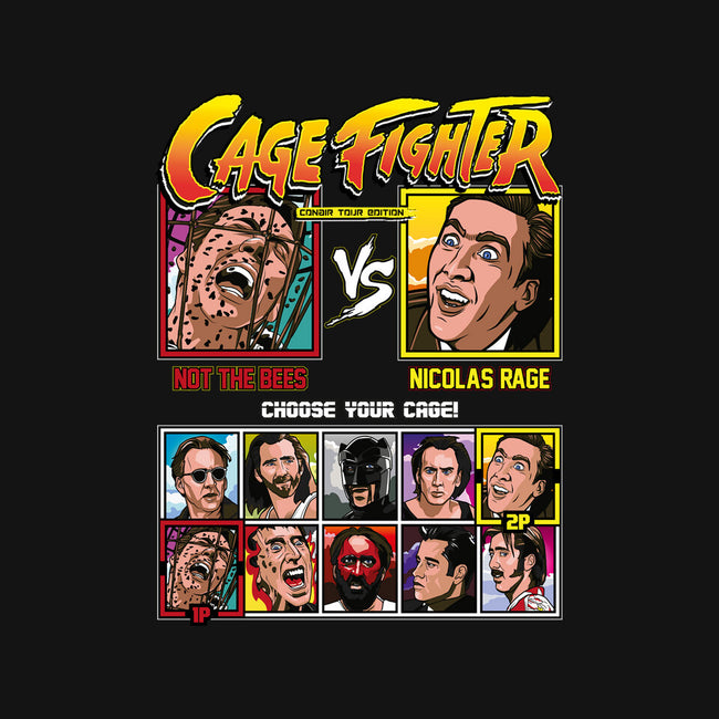 Cage Fighter-mens basic tee-Retro Review