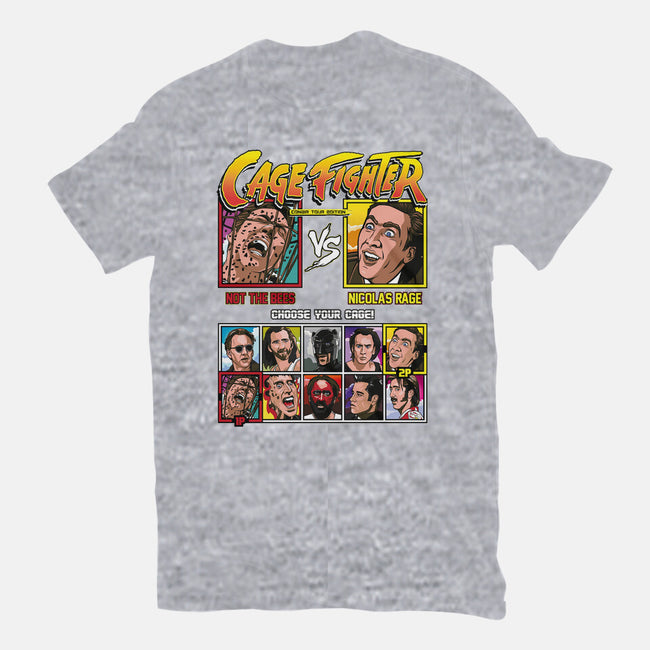 Cage Fighter-mens basic tee-Retro Review