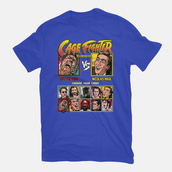 Cage Fighter-womens basic tee-Retro Review