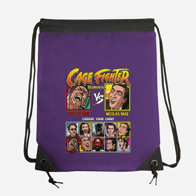 Cage Fighter-none drawstring bag-Retro Review