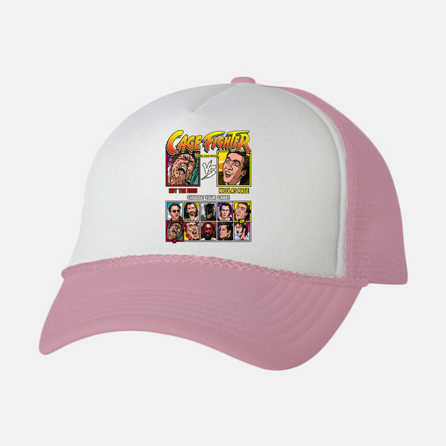 Cage Fighter-unisex trucker hat-Retro Review