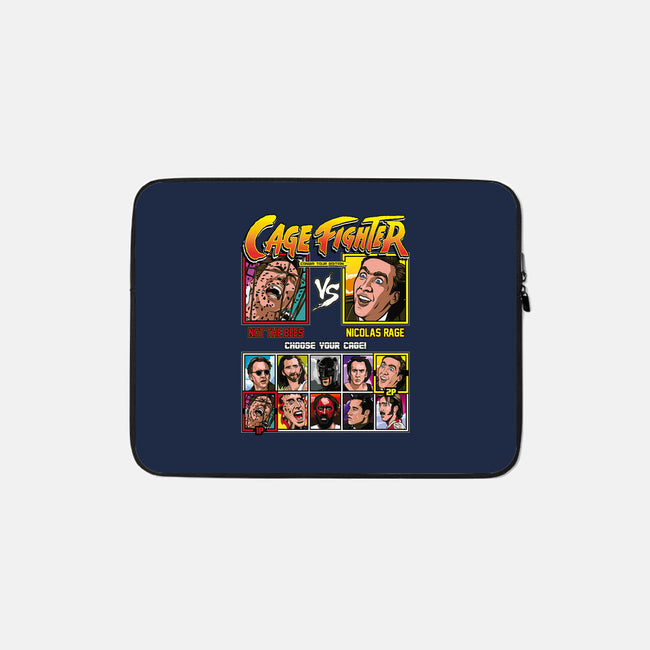 Cage Fighter-none zippered laptop sleeve-Retro Review