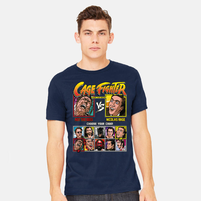 Cage Fighter-mens heavyweight tee-Retro Review