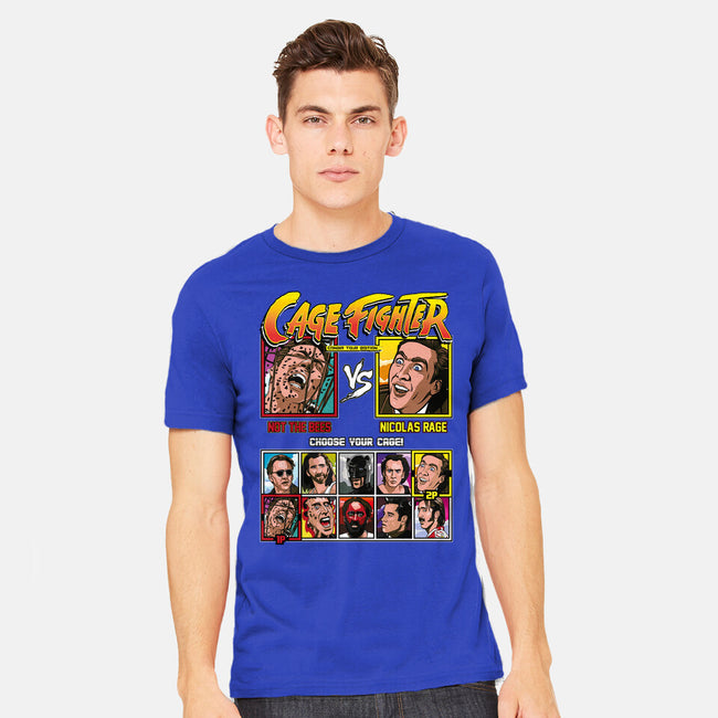 Cage Fighter-mens heavyweight tee-Retro Review