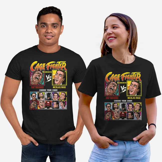 Cage Fighter-unisex basic tee-Retro Review