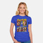 Cage Fighter-womens fitted tee-Retro Review