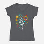 Personal Space-womens v-neck tee-kharmazero