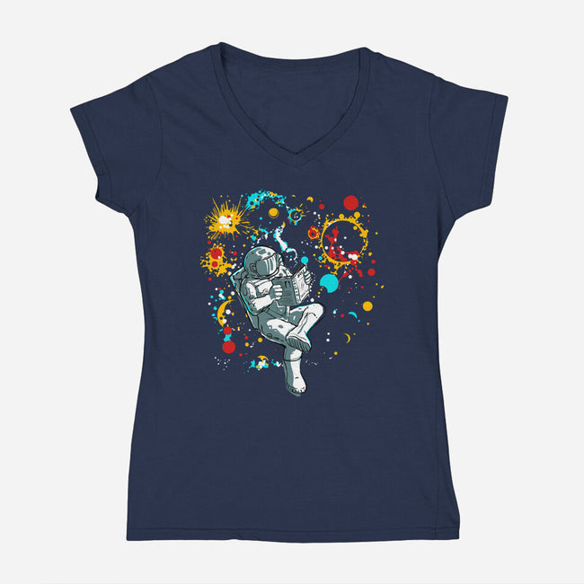 Personal Space-womens v-neck tee-kharmazero