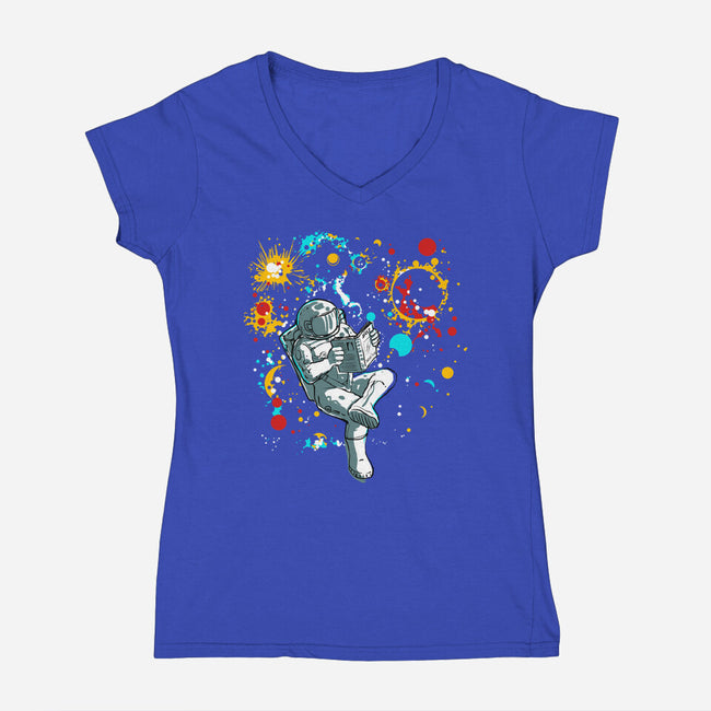 Personal Space-womens v-neck tee-kharmazero