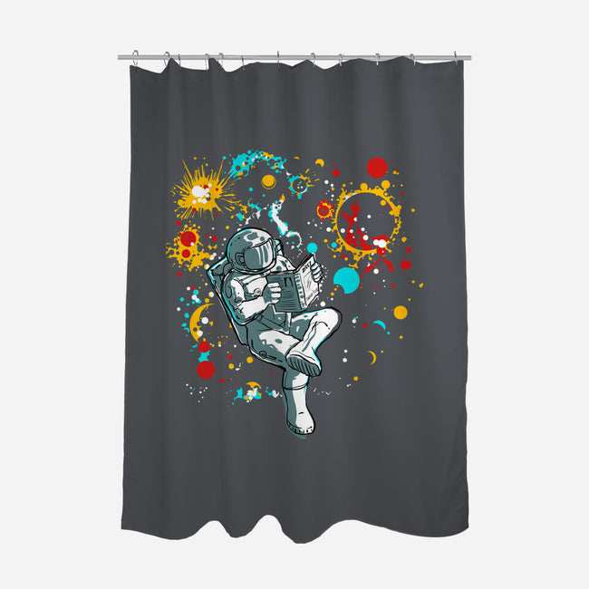 Personal Space-none polyester shower curtain-kharmazero