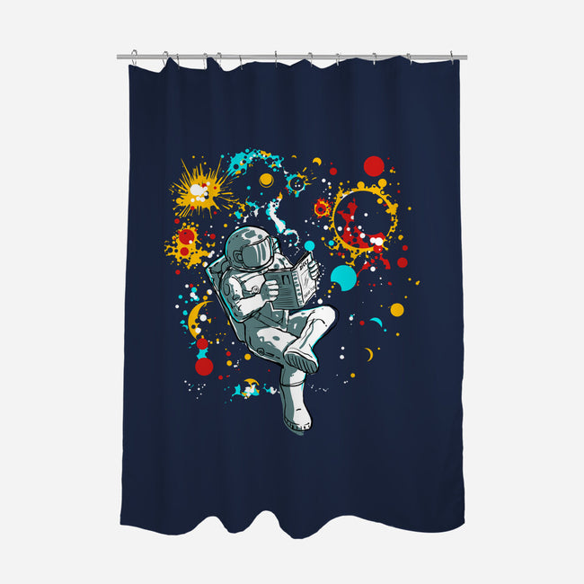 Personal Space-none polyester shower curtain-kharmazero