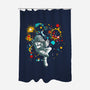 Personal Space-none polyester shower curtain-kharmazero