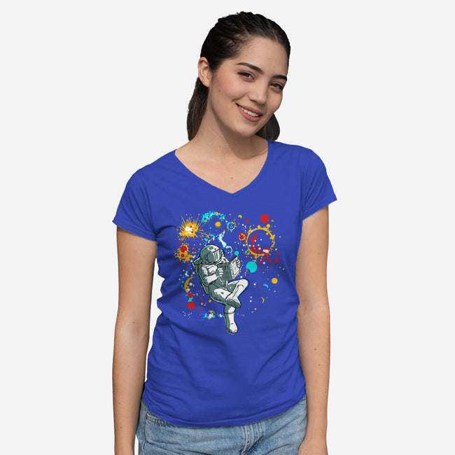 Personal Space-womens v-neck tee-kharmazero