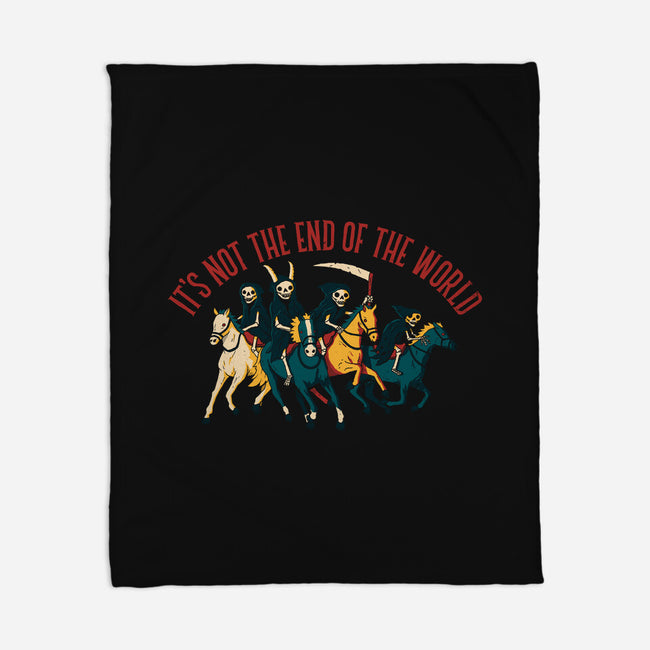 Not the End of The World-none fleece blanket-DinoMike