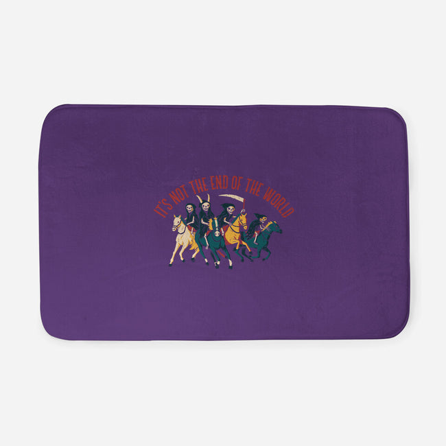 Not the End of The World-none memory foam bath mat-DinoMike