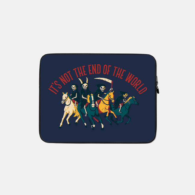 Not the End of The World-none zippered laptop sleeve-DinoMike