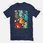 Cute Dinosaurs-mens basic tee-Vallina84