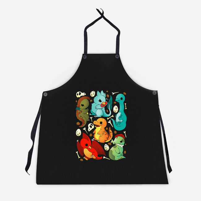 Cute Dinosaurs-unisex kitchen apron-Vallina84