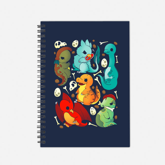 Cute Dinosaurs-none dot grid notebook-Vallina84