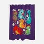 Cute Dinosaurs-none polyester shower curtain-Vallina84