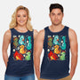 Cute Dinosaurs-unisex basic tank-Vallina84