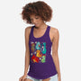 Cute Dinosaurs-womens racerback tank-Vallina84