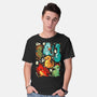 Cute Dinosaurs-mens basic tee-Vallina84