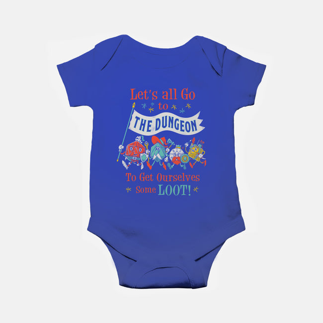 Let's Go to the Dungeon-baby basic onesie-Nemons