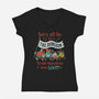 Let's Go to the Dungeon-womens v-neck tee-Nemons