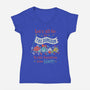 Let's Go to the Dungeon-womens v-neck tee-Nemons