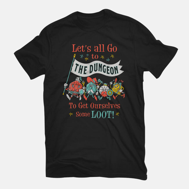 Let's Go to the Dungeon-mens heavyweight tee-Nemons