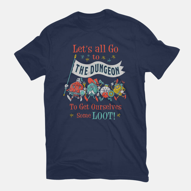 Let's Go to the Dungeon-womens fitted tee-Nemons