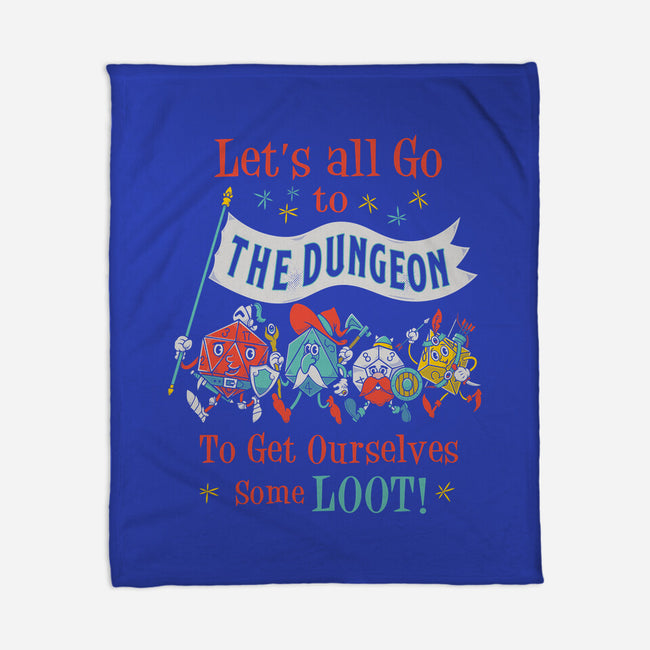 Let's Go to the Dungeon-none fleece blanket-Nemons