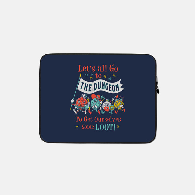 Let's Go to the Dungeon-none zippered laptop sleeve-Nemons