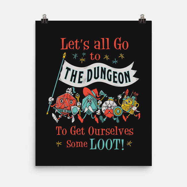 Let's Go to the Dungeon-none matte poster-Nemons