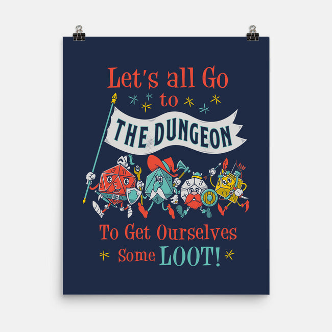 Let's Go to the Dungeon-none matte poster-Nemons
