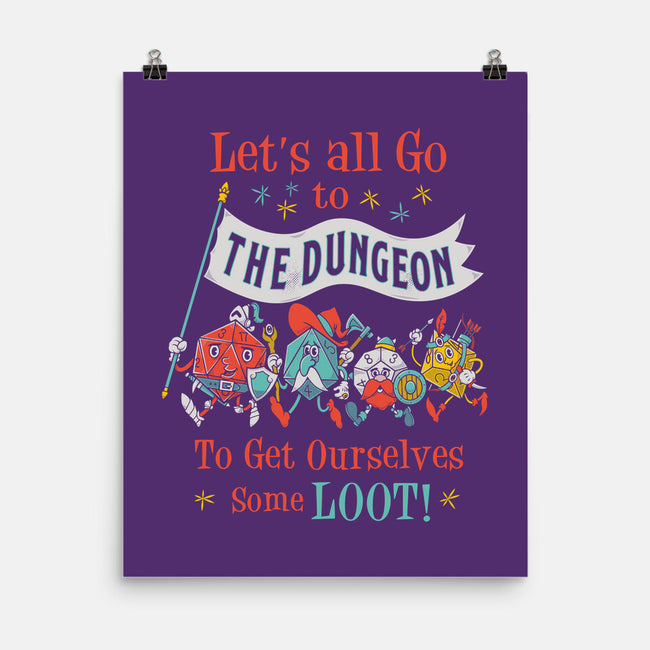 Let's Go to the Dungeon-none matte poster-Nemons